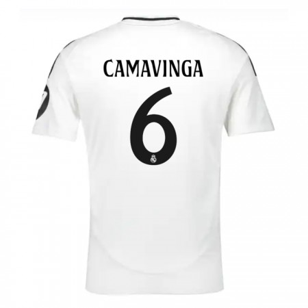 Camisola Real Madrid Camavinga 6 Equipamento Principal 2024-25 Manga Curta